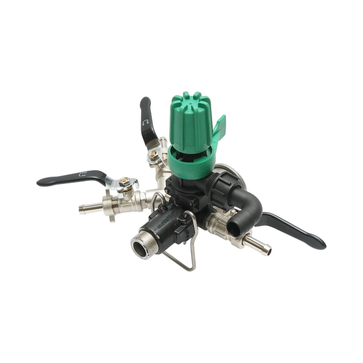 Distribuitor cu 3 cai pentru erbicidator, manometru cu glicerina 1000 PSI